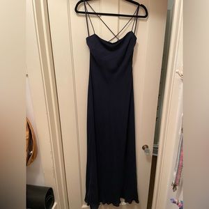Vintage Ralph Lauren navy gown size 6